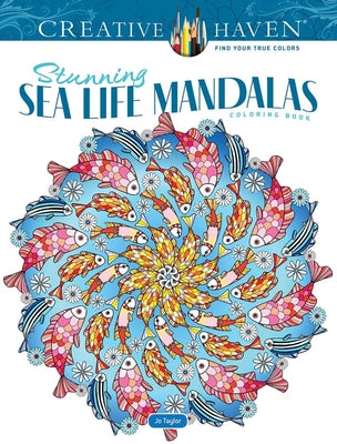 Creative Haven Stunning Sea Life Mandalas coloring Book