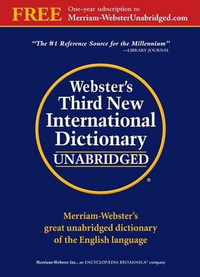 Webster's Third New International Dictionary, Unabridged [With Access Code]