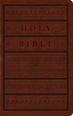 ESV Large Print Personal Size Bible (Trutone, Brown, Engraved Mantel Design)