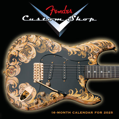 Fender(r) Custom Shop Guitars Wall Calendar 2025