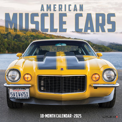 American Muscle Cars  2025 Mini Wall Calendar