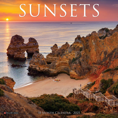 Sunsets 2025 Mini Wall Calendar