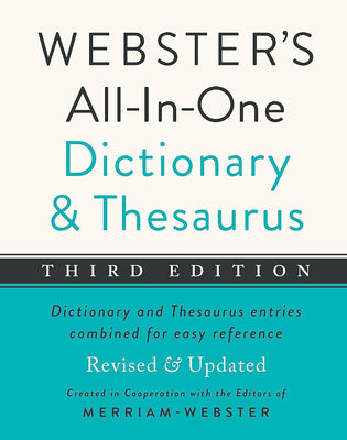 Webster's All-In-One Dictionary and Thesaurus, Third Edition