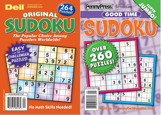 Sudoku Puzzles - 2 magazines