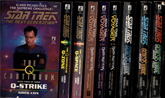 Three sets of Star Trek, 9 bks