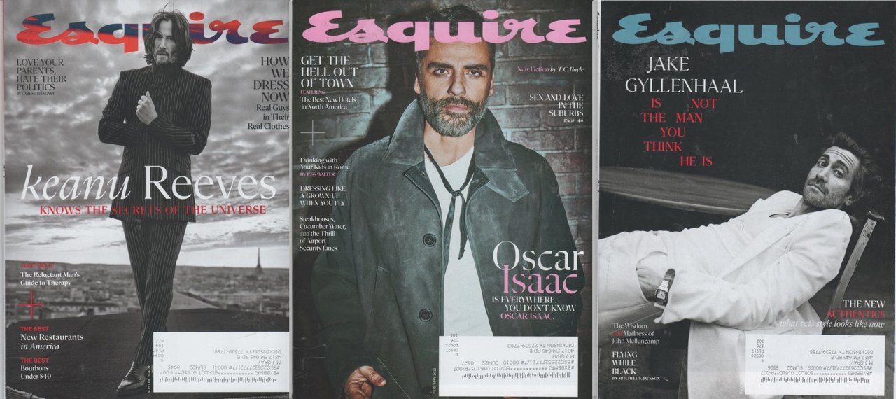 Esquire: Keanu, Oscar, Jake