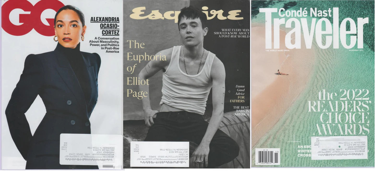 Mixed Men's: 3 Magazines