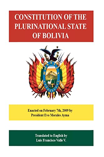 Constitution of the Plurinational State of Bolivia
