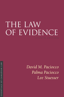 The Law of Evidence, 8/E